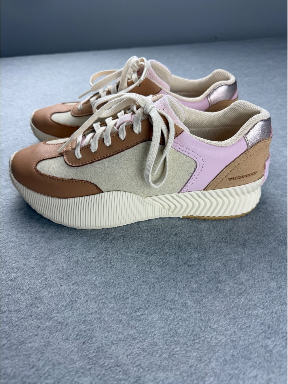 Sorel Ona Women's Casual Sneakers in Pink and Brown,